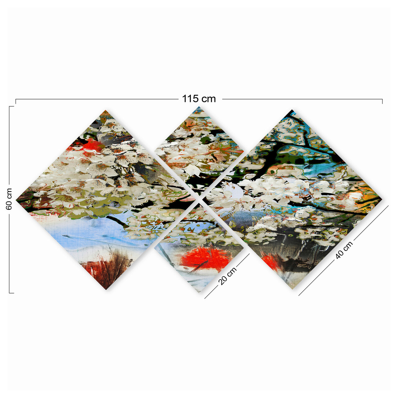 Set 4 tablouri decorative, 4MDF4541435, MDF, Imprimat UV, Multicolor