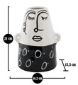 Vaza Thinking Face, Mauro Ferretti, 16.2x13.3x21 cm, portelan