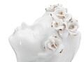 Vaza Young Lady Roses, Mauro Ferretti, 10x14x26 cm, portelan, alb/auriu