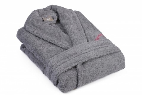 Halat de baie unisex, beverly hills polo club, 100% bumbac, m/l, grey