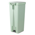 Cos de gunoi cu pedala, Brabantia, StepUp, 40 L, 35.2x28x66.6 cm, polipropilena, verde jad