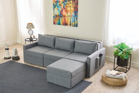 Coltar, Balcab Home, 825BLC5270, Cadru: 100% LEMN DE BRAD, Gri