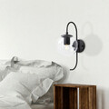 Aplica de perete, Fulgor, 942FLG2125, Metal, Negru