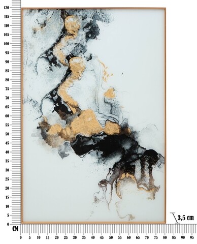Tablou decorativ Ghost, Mauro Ferretti, 80x120 cm, sticla, multicolor