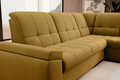 Coltar extensibil dreapta 3 locuri ELTAP, RT-45NU, Sado, 272x192x95 cm, lemn/poliester, mustar