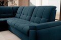 Coltar extensibil stanga 3 locuri ELTAP, LT-40NU, Sado, 272x192x95 cm, lemn/poliester, albastru inchis