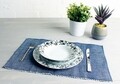 Serviciu de masa 12 piese, Sabichi, Bramble Black, portelan, alb/negru
