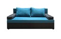 Canapea extensibila Odessa 185x85x80 cm, cu lada de depozitare, Blue/Antracit