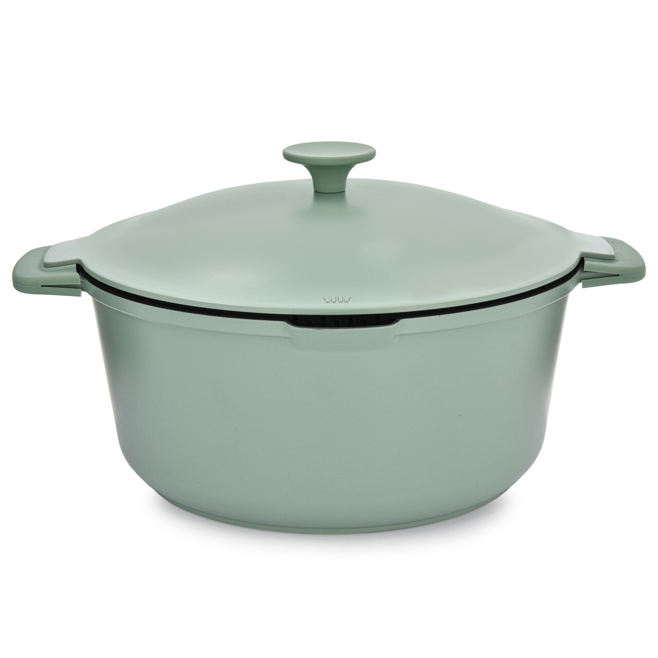 Oala cu capac Fern, Ambition, 28 cm, 6.6 L, aluminiu, verde/negru - imagine 7