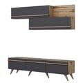 Comoda TV, Inarch, Amsterdam, 180x42x35 cm, PAL, Antracit / Nuc