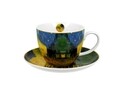 Cana Jumbo cu farfurie, DUO, Vincent Van Gogh - Terrace at Night, 450 ml, portelan, multicolor