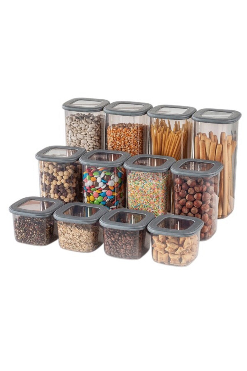 Set recipiente depozitare, Fremont, 964FRM1110, Plastic, Antracit