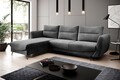 Coltar extensibil stanga 3 locuri ELTAP, LT-06LO, Silva, 276x201x100 cm, lemn/poliester, gri inchis