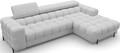 Coltar extensibil dreapta 3 locuri ELTAP, RT-03PEL, Felro, 285x181x93 cm, lemn/poliester, gri deschis