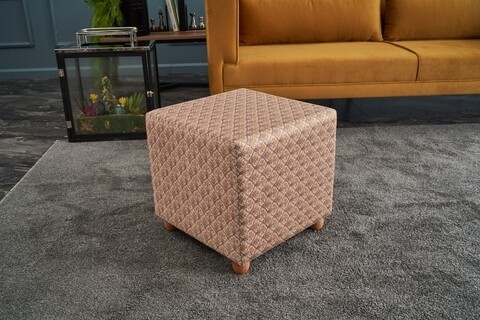 Taburet Flora Puf Kare, Balcab Home, 40x40x40 cm, lemn, multicolor 40x40x40 imagine model 2022