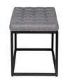Bancuta, Wenko, Amandola, 59 x 45.5 x 39 cm, metal/poliester, gri/negru