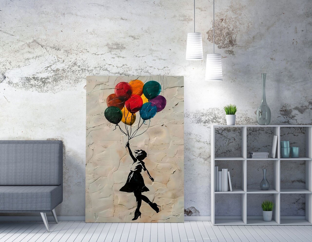 Tablou decorativ, WY423 (50 x 70), Canvas imprimat, Multicolor - view 2