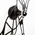 Lampa de perete, Shadow, 592 - A, E27, 100 W, metal/MDF, negru