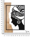 Decoratiune de perete Tribal, Mauro Ferretti, 53x80 cm, fier/MDF, negru/maro