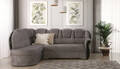 Coltar extensibil stanga 3 locuri ELTAP, L-049, Lord, 243x180x112 cm, lemn/poliester, gri/negru