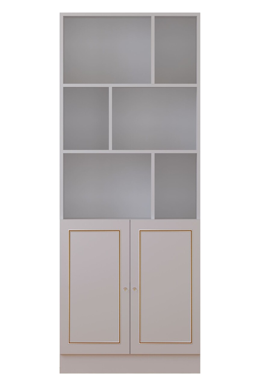 Corp biblioteca, Rabi, Rb-089, 70x180x40 cm, Alb mat - 1 | YEO