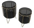 Set 2 ghivece Fashion, Mauro Ferretti, Ø 19,5x28-17x23 cm, fier