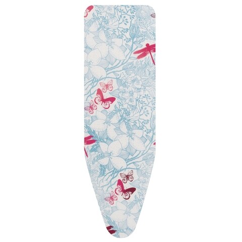 Husa pentru masa de calcat, brabantia, botanical, 38 x 124 cm, 2 mm spuma, bumbac, multicolor