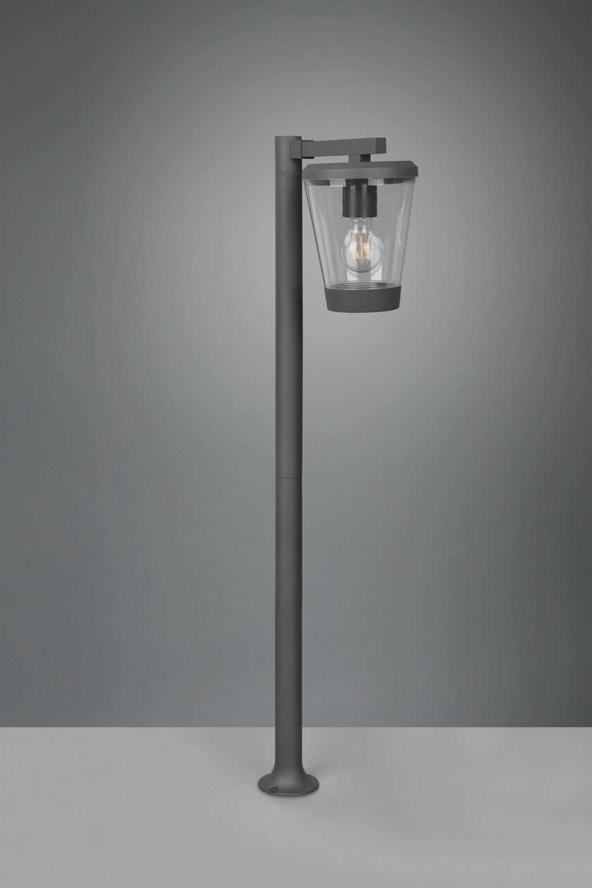 Lampadar de exterior Cavado, TRIO, 16x27x100 cm, 40W, 1x E27, aluminiu, antracit - 2 | YEO