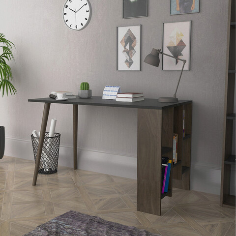 Birou, Lagomood, Lagomood Vito, 120×73.8×60 cm, Antracit / Nuc Lagomood