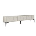 Comoda TV, Hommy Craft, Lyon 42, 180x42x35 cm, PAL, Crem/Negru