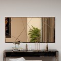 Oglinda decorativa, Siam, Orezo, 60x120x2.2 cm, MDF , Bronz