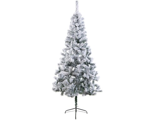 Brad de Craciun cu zapada artificiala Rovinj, Everlands, H150 cm, verde Brazi artificiali