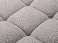 Sezlong living dreapta 1 loc, Bellis-213, Micadoni Home, 155x94x70 cm, tesatura boucle, gri deschis