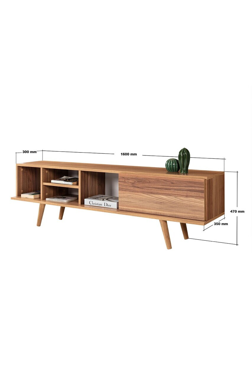 Comoda TV, Hanah Home, Ela 3632, 160x47x35 cm, PAL, Maro — imaginea 6
