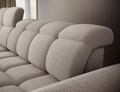 Coltar extensibil stanga 3 locuri ELTAP, Beneth, 301x185x115 cm, lemn/poliester, bej