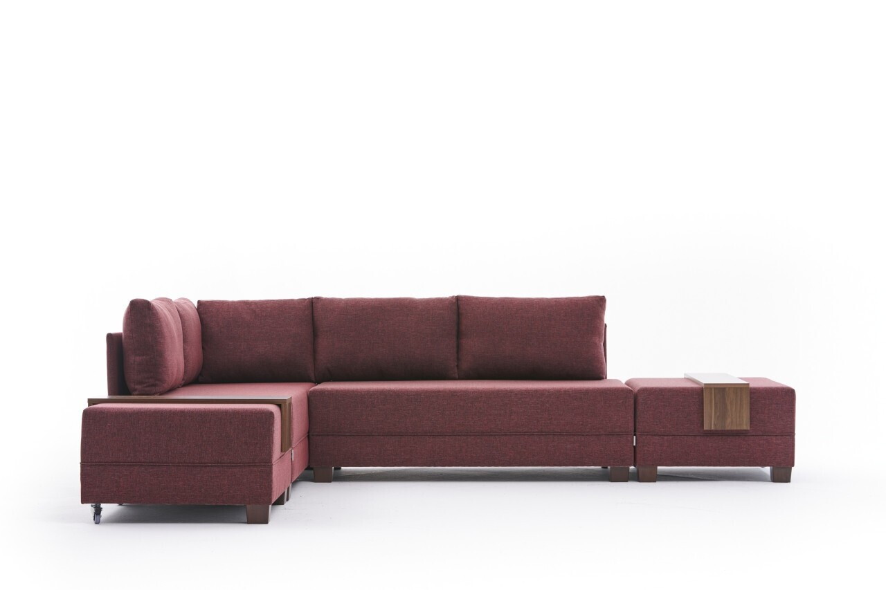 Coltar, Atelier del Sofa, 613LFS1160, Rosu claret — imaginea 5