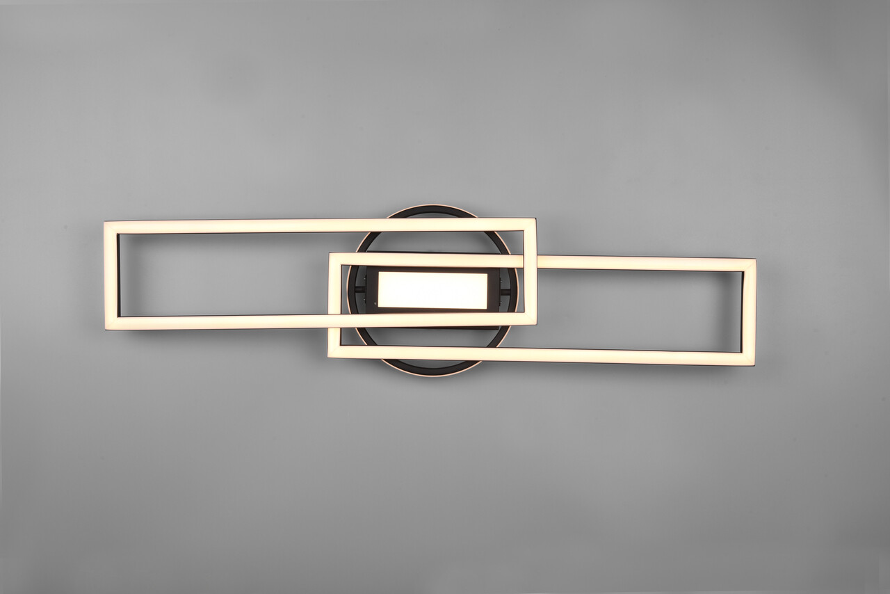 Plafoniera Twister, RL, 90.5x24.5x8.5 cm, 30W, 1x SMD, metal, negru mat - imagine 3