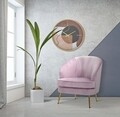 Fotoliu Loxy, Mauro Ferretti, 68x72x80 cm, catifea, roz