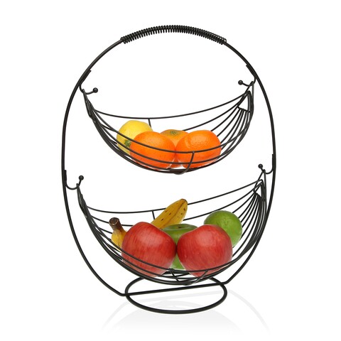 Cos etajat pentru fructe Versa, 36x27x45.5 cm, metal
