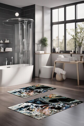 Set covorase de baie, Cartwright, CT-5048, Poliester, Multicolor