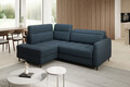 Coltar extensibil stanga 3 locuri ELTAP, LT-40MAN, Barea, 208x160x100 cm, lemn/poliester, albastru inchis