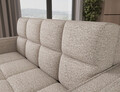 Canapea extensibila 3 locuri ELTAP, Deverio, 154x103x83 cm, lemn/poliester, bej deschis