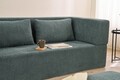 Canapea extensibilă cu 2 locuri, Balcab Home, 825BLC5404, Material: 100% ȘENILĂ, Verde