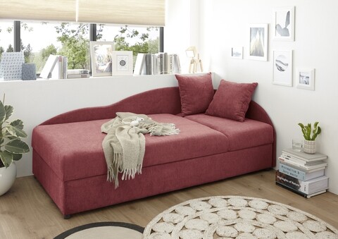 Poza Canapea divan, Laura Berry, 75 x 95 x 201 cm, rosu