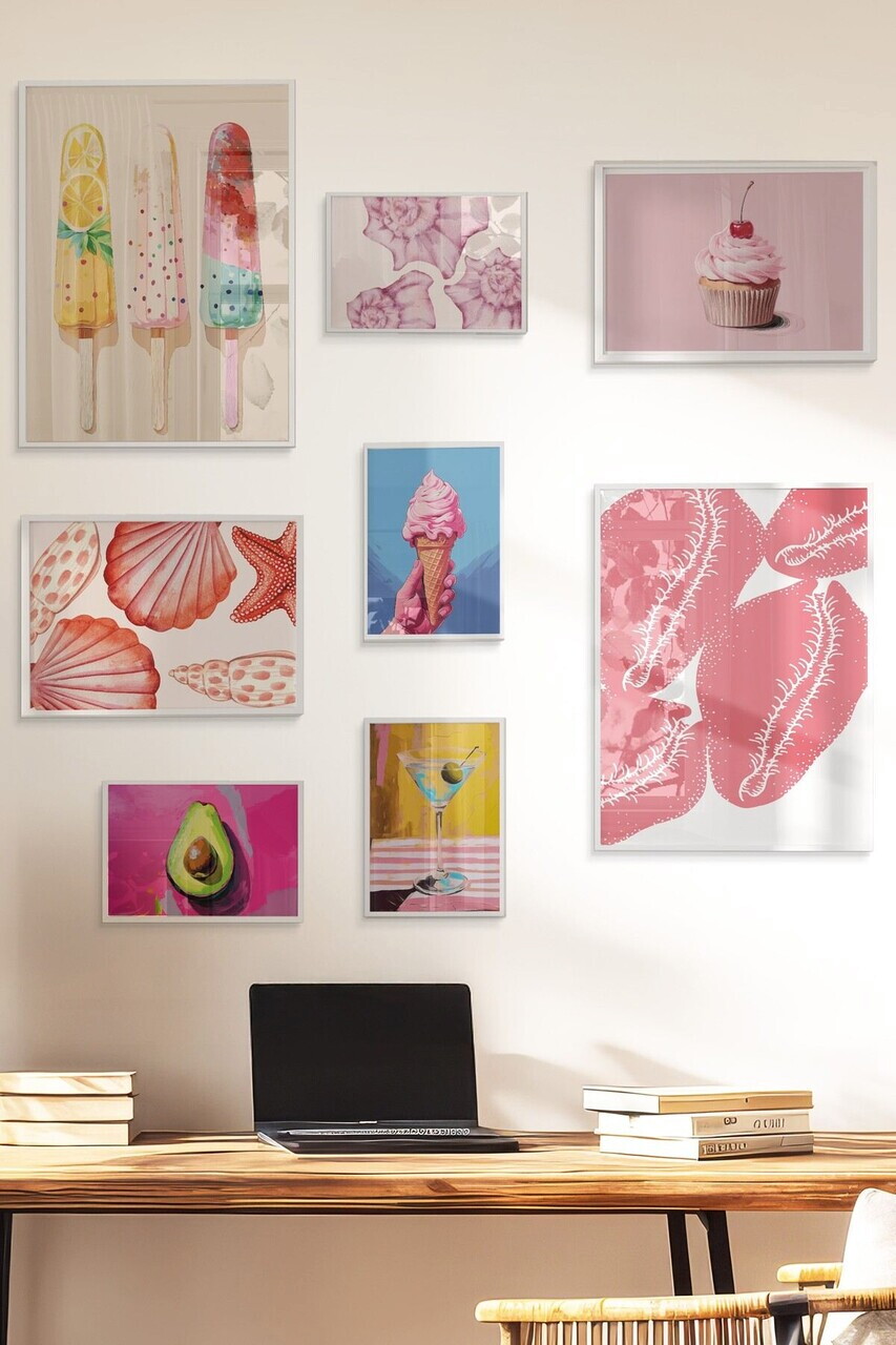 Tablou decorativ, Çgs-076-White-Kck, Lemn masiv, Față: 100% PVC STICLĂ, Multicolor - view 3