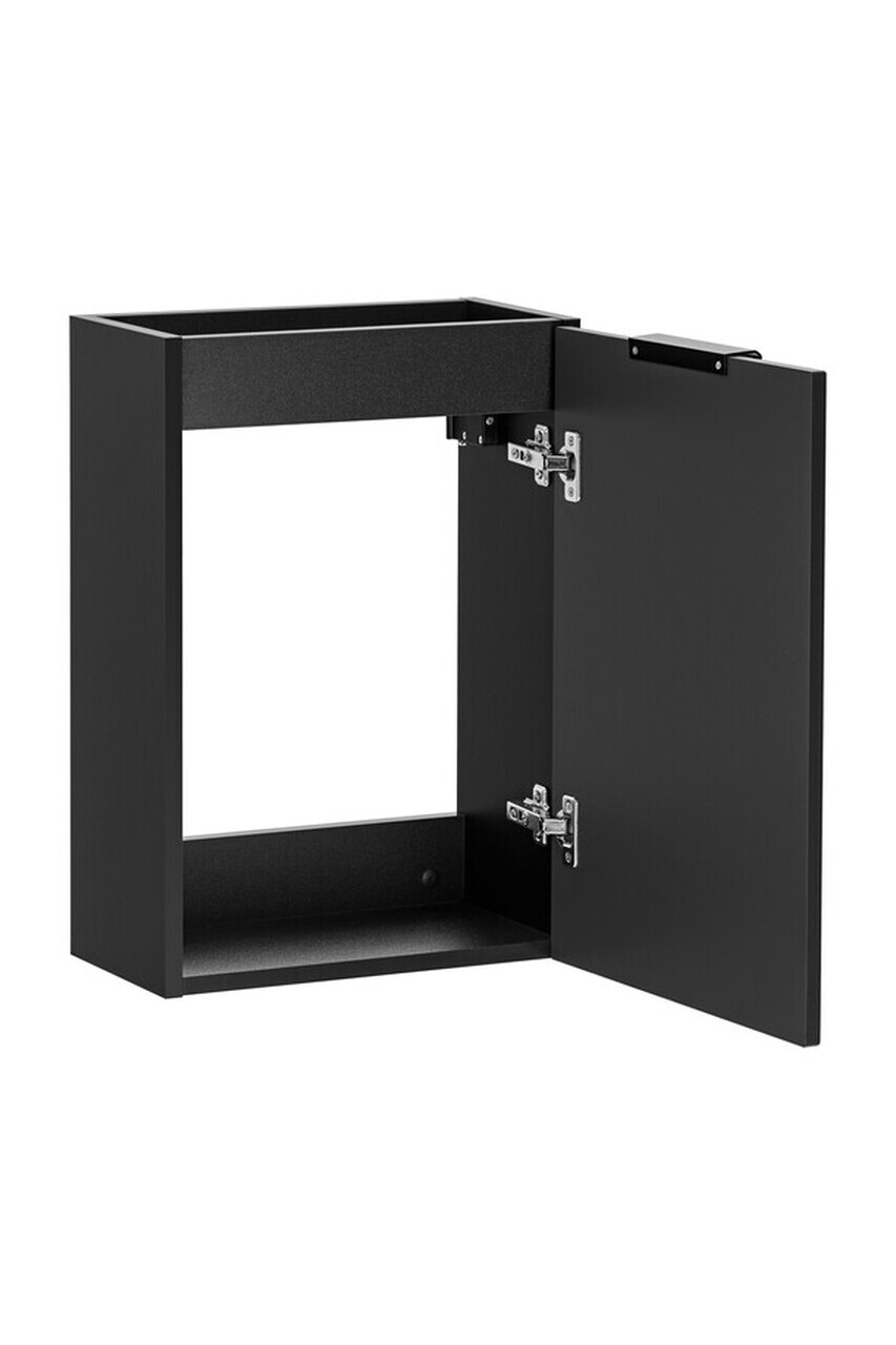 Set dulap de baie cu lavoar, 40 cm, Adel Black, Comad, MDF/PAL laminat, negru mat — imaginea 2