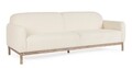 Canapea 3 locuri Detroit, Bizzotto, 232x87x82 cm, lemn de frasin/poliester Boucle, natural