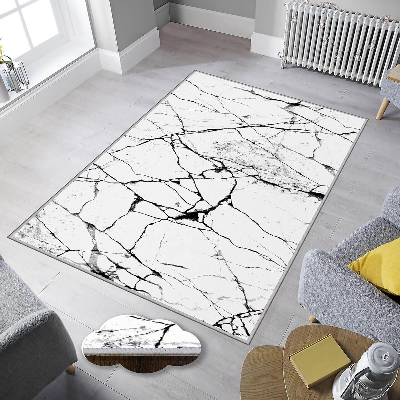 Covor Eexfab816 80x200 cm Poliester Multicolor