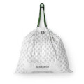 Set 20 saci de gunoi, Brabantia, PerfectFit, marimea R, 36 L, nailon, alb