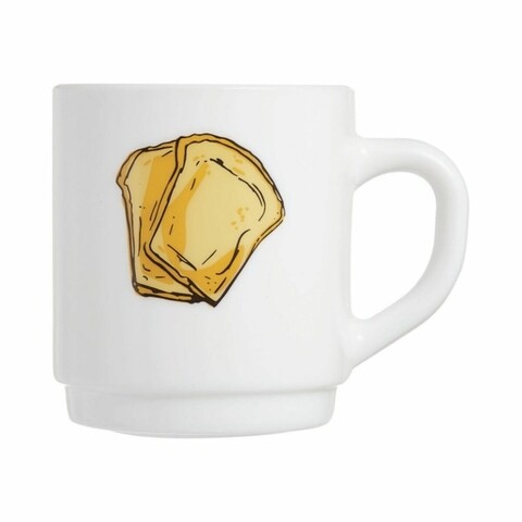 Cana, Luminarc, Gourmandise Toast, 290 ml, sticla, multicolor